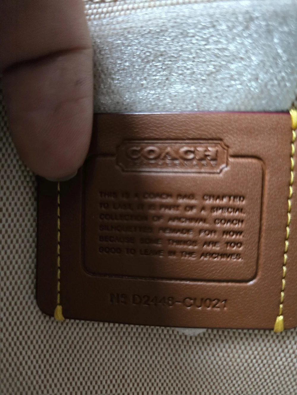 Coach Full Size Swinger in Peanut Suede - Picture 6 of 6